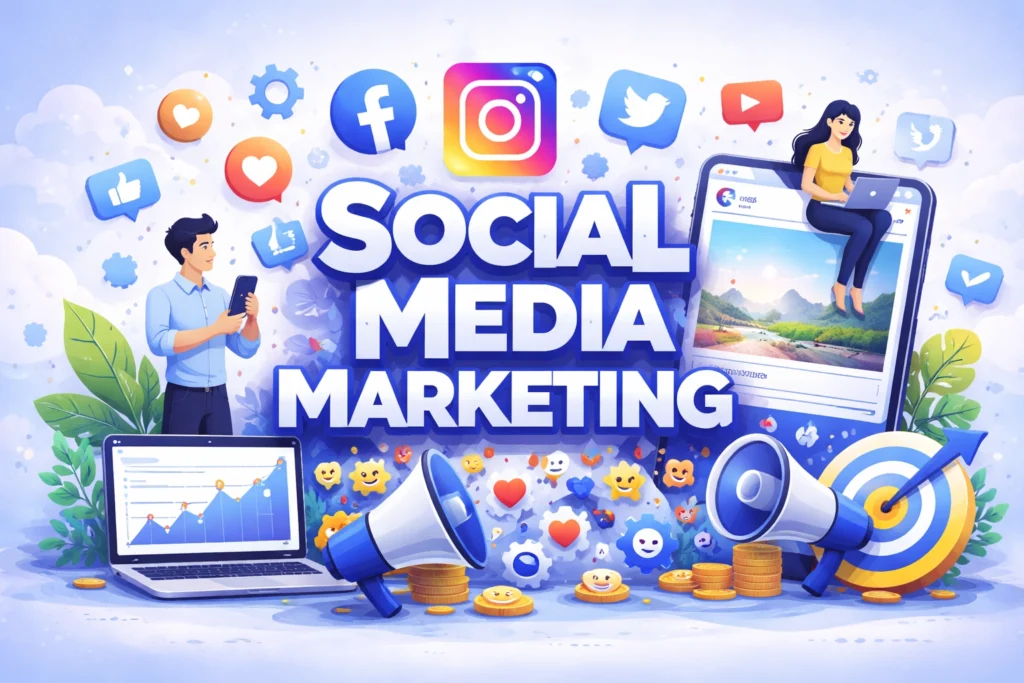 Social media marketing services in Chennai managing Facebook Instagram and YouTube marketing campaigns