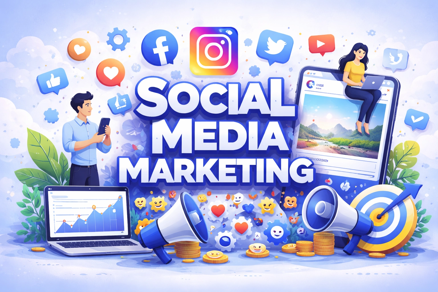 Social media marketing services in Chennai managing Facebook Instagram and YouTube marketing campaigns